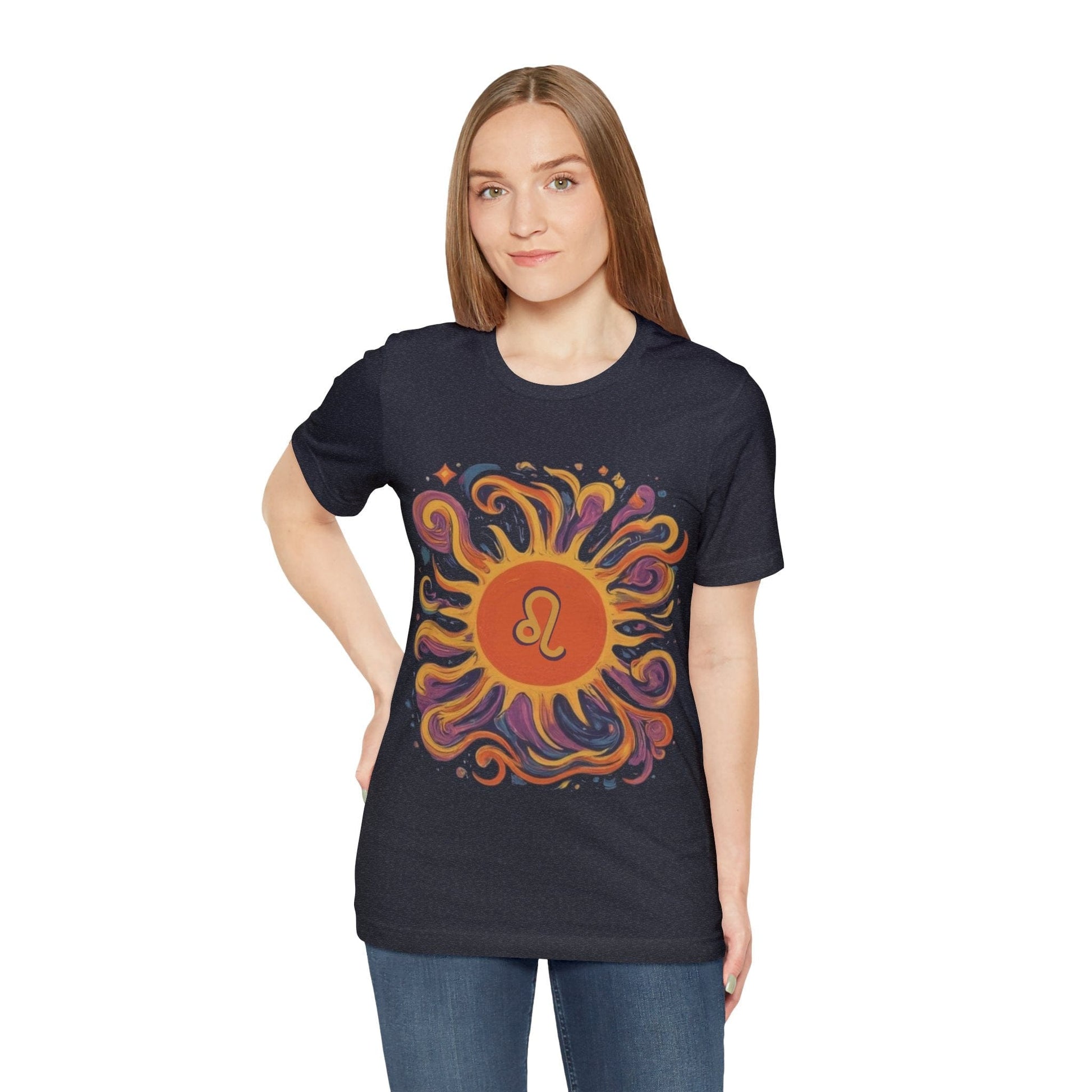 T-Shirt Leo Luminous Essence Soft T-Shirt: Shine Like the Sun