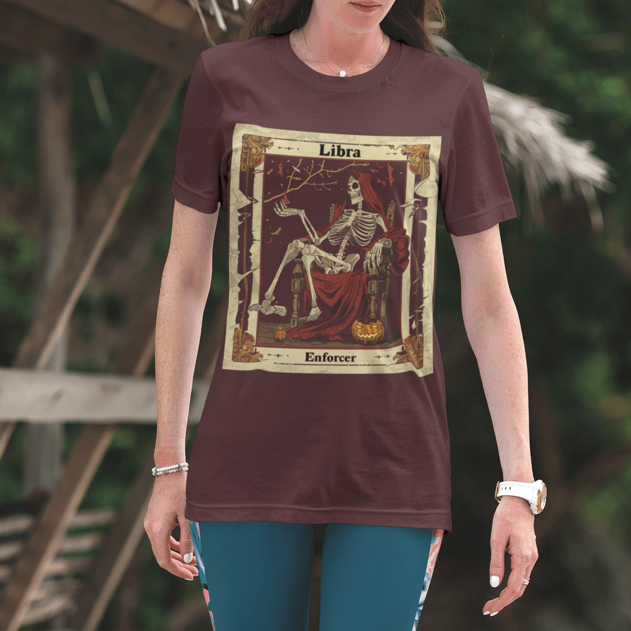 T-Shirt Libra Enforcer - Tarot Card T-Shirt - Halloween Limited Edition