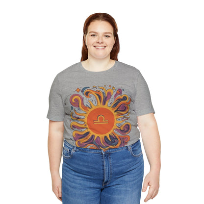 T-Shirt Libra Sun Harmony T-Shirt: Elegance in Equipoise