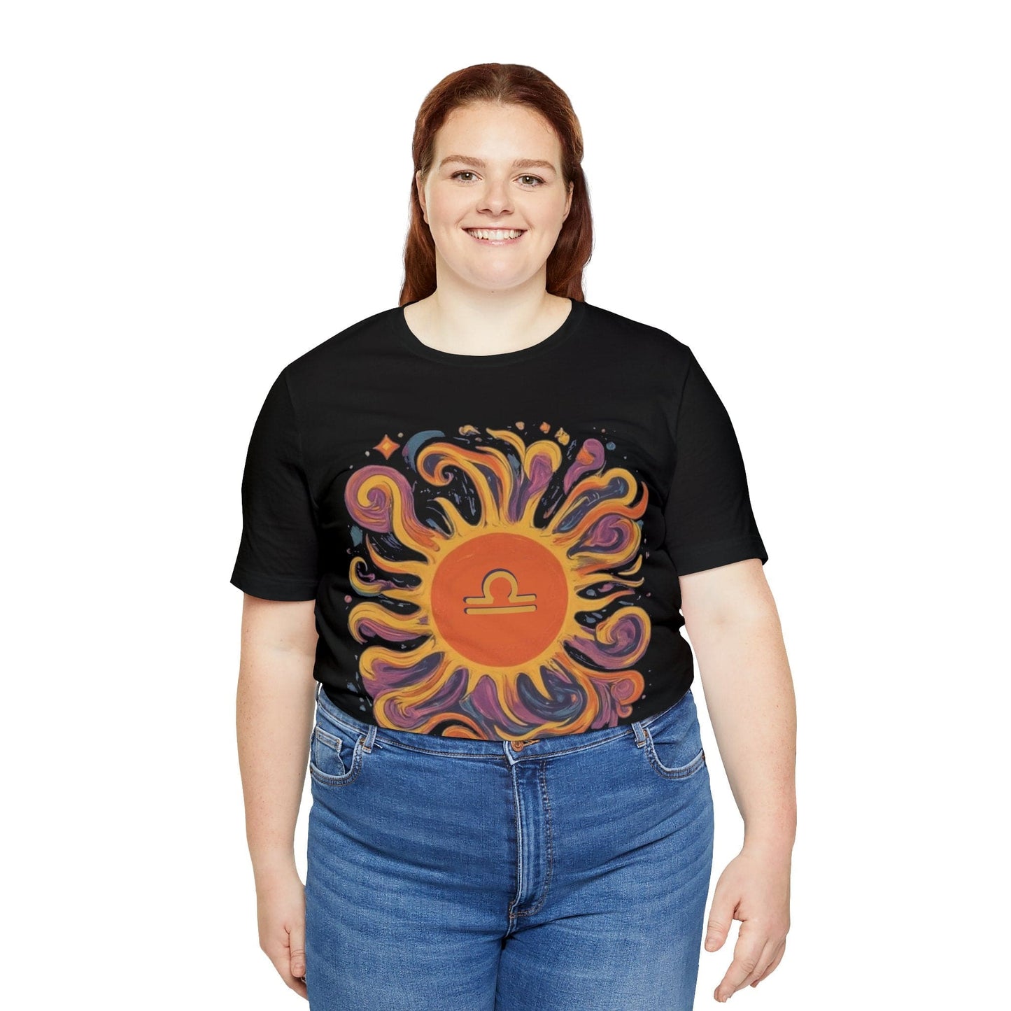 T-Shirt Libra Sun Harmony T-Shirt: Elegance in Equipoise