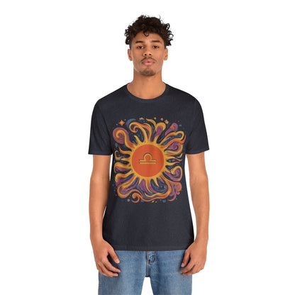 T-Shirt Libra Sun Harmony T-Shirt: Elegance in Equipoise