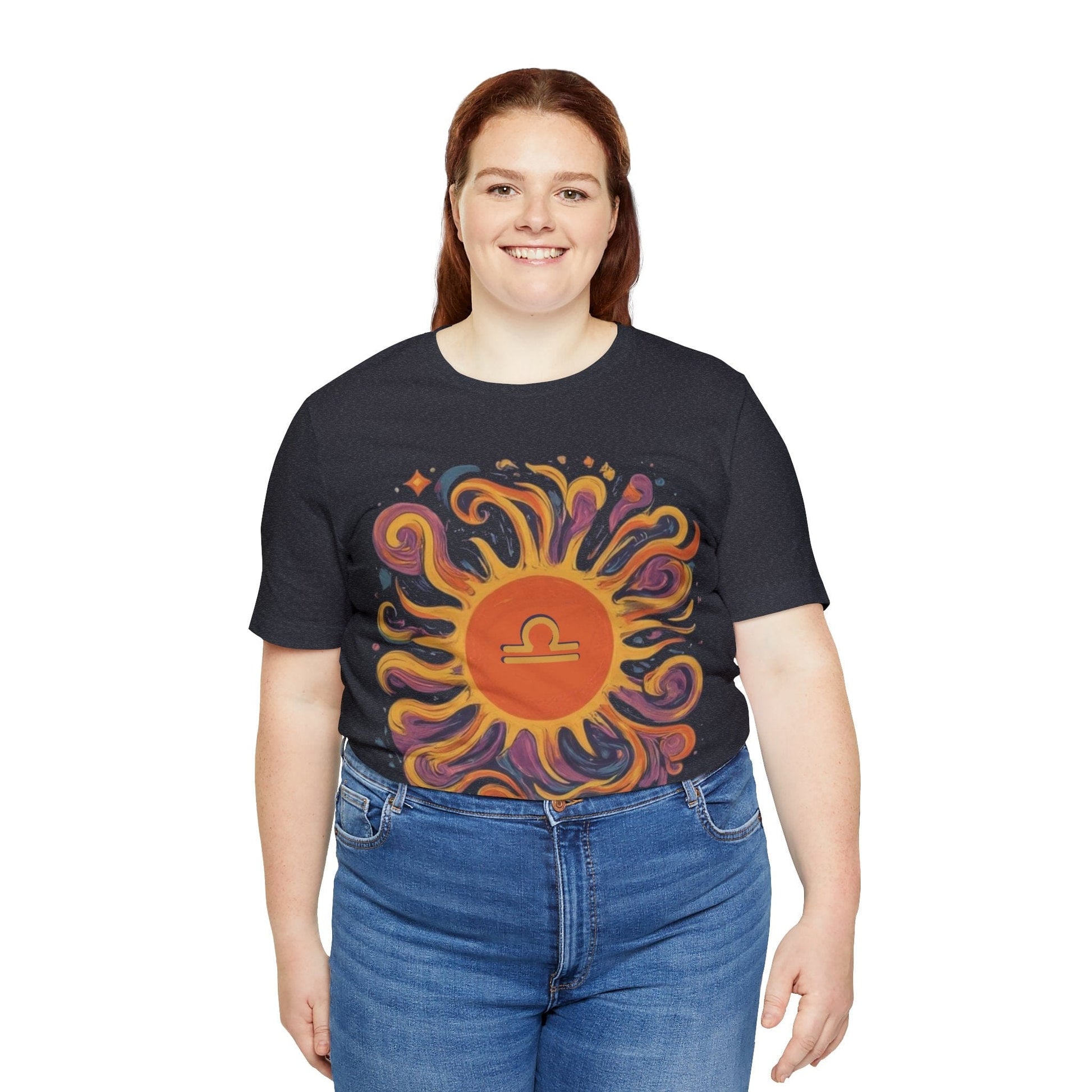 T-Shirt Libra Sun Harmony T-Shirt: Elegance in Equipoise