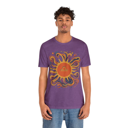 T-Shirt Libra Sun Harmony T-Shirt: Elegance in Equipoise