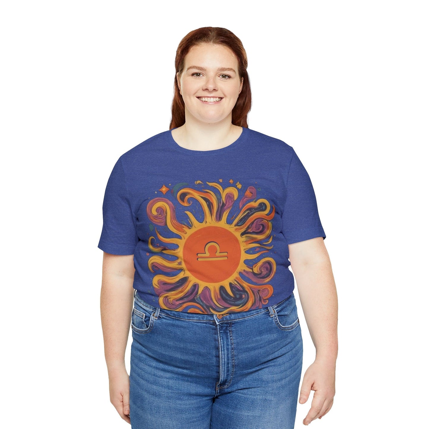 T-Shirt Libra Sun Harmony T-Shirt: Elegance in Equipoise