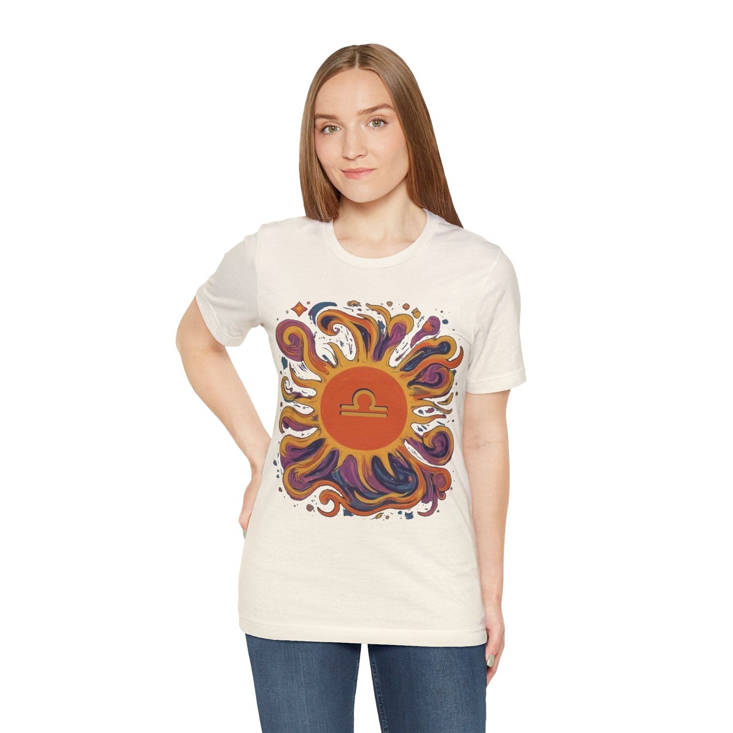 T-Shirt Libra Sun Harmony T-Shirt: Elegance in Equipoise