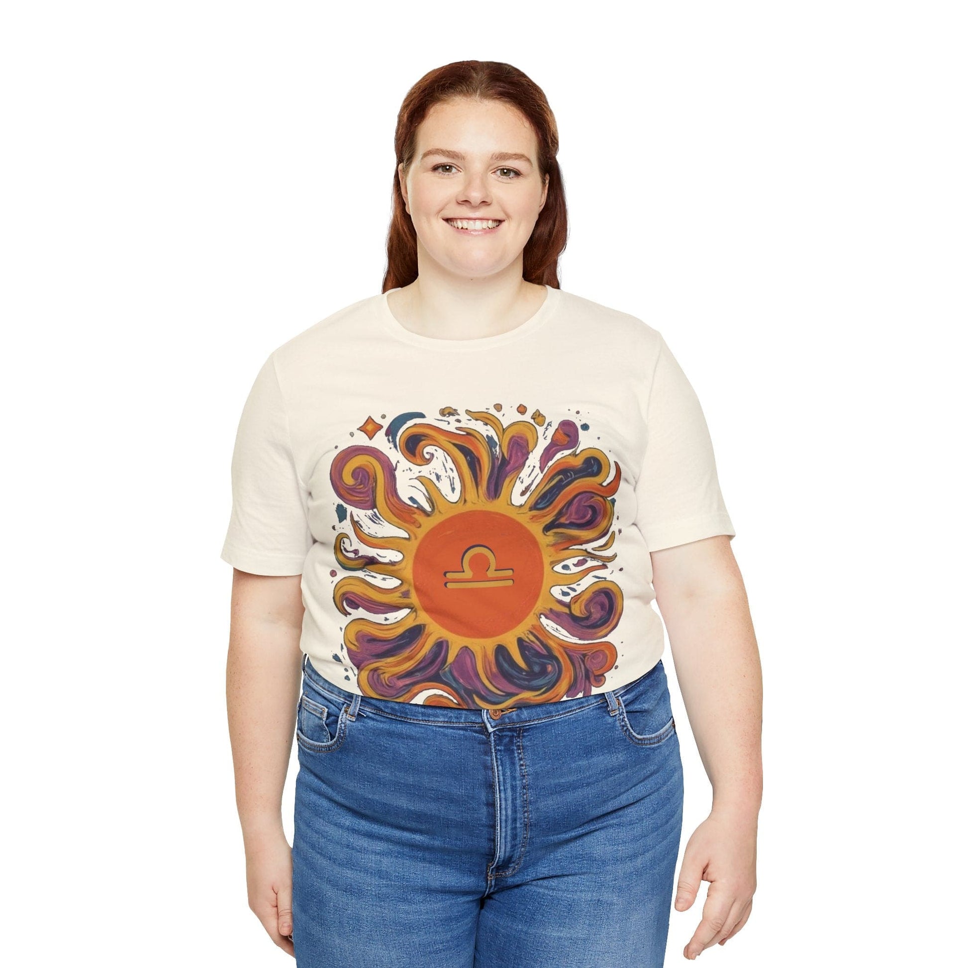 T-Shirt Libra Sun Harmony T-Shirt: Elegance in Equipoise