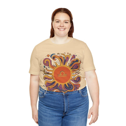 T-Shirt Libra Sun Harmony T-Shirt: Elegance in Equipoise