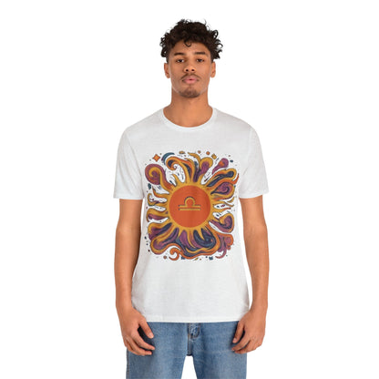 T-Shirt Libra Sun Harmony T-Shirt: Elegance in Equipoise