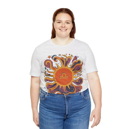 T-Shirt Libra Sun Harmony T-Shirt: Elegance in Equipoise