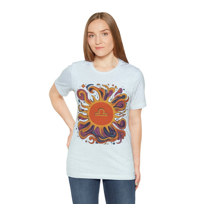 T-Shirt Libra Sun Harmony T-Shirt: Elegance in Equipoise