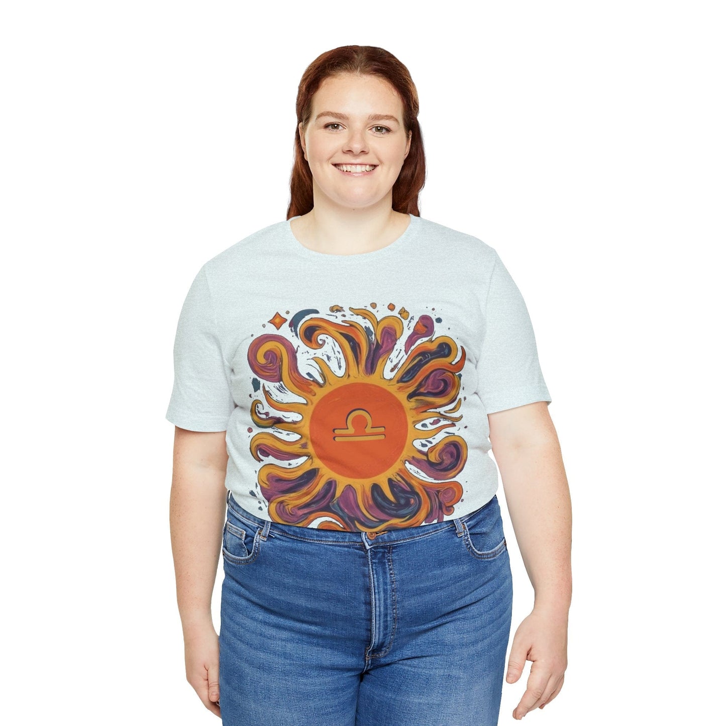 T-Shirt Libra Sun Harmony T-Shirt: Elegance in Equipoise