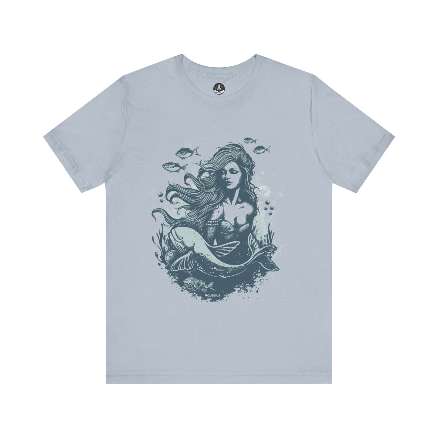T-Shirt Light Blue / S Aquarius Siren T-Shirt: Enchanting Depths for the Visionary Spirit