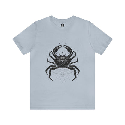 T-Shirt Light Blue / S Cancerian Geometry: Zodiac T-Shirt