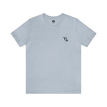 T-Shirt Light Blue / S Capricorn Mountain Glyph T-Shirt: Peak Style for the Determined Climber