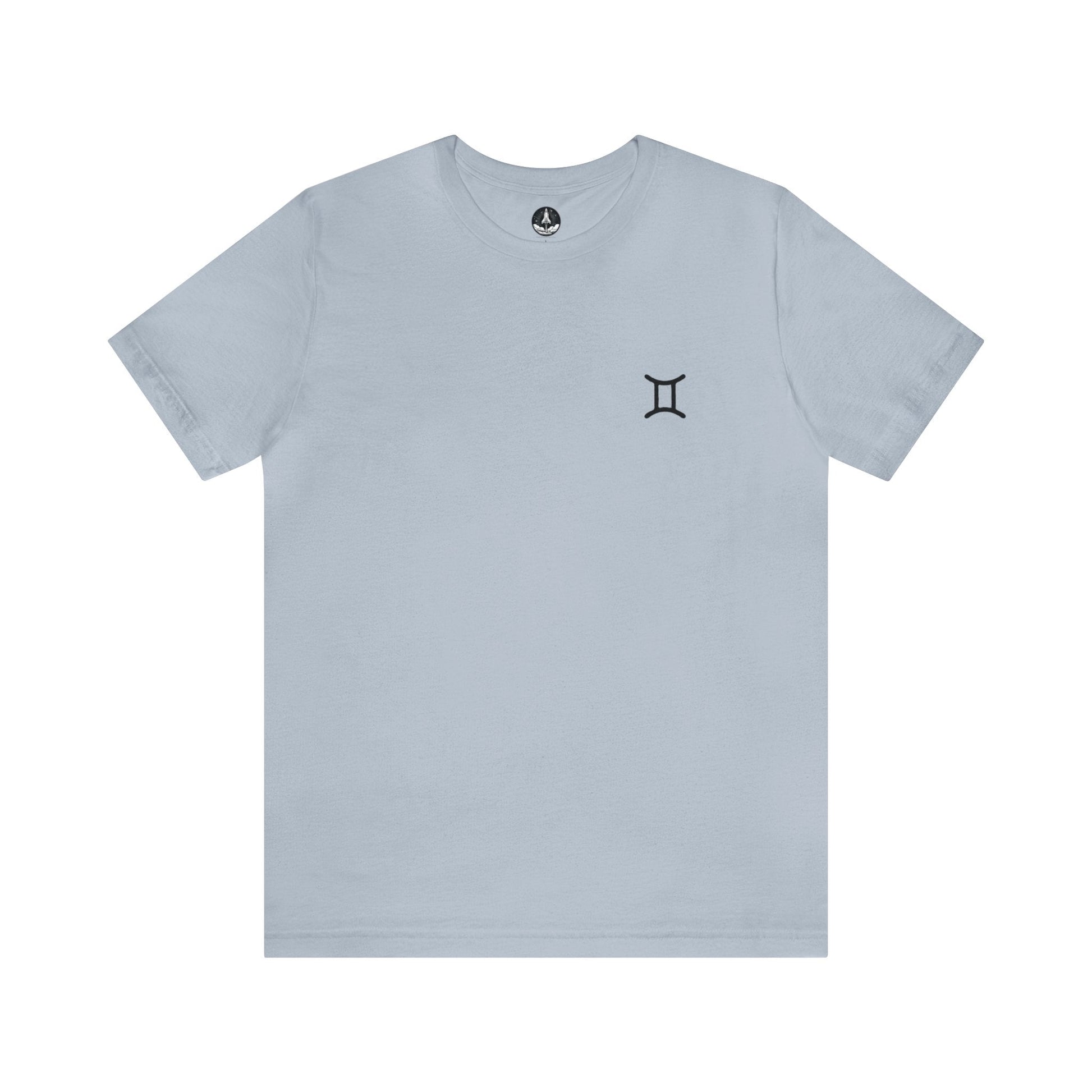 T-Shirt Light Blue / S Gemini Twin Glyph T-Shirt: Dynamic Style for the Social Butterfly
