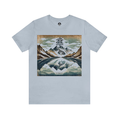 T-Shirt Light Blue / S Mountaintop Reflection: Virgo Gyotaku T-Shirt