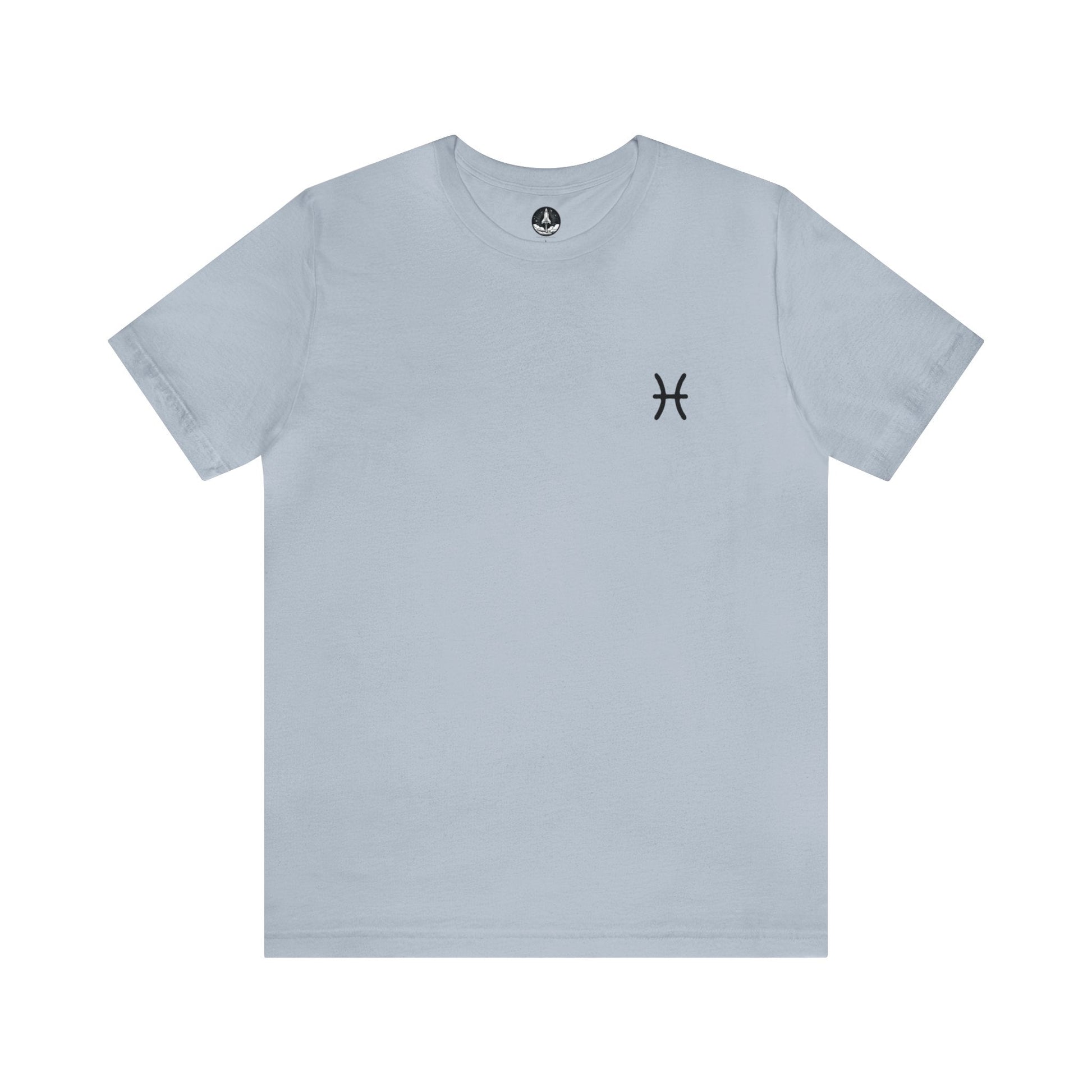 T-Shirt Light Blue / S Pisces Fish Silhouette T-Shirt: Dreamy Comfort for the Compassionate Soul