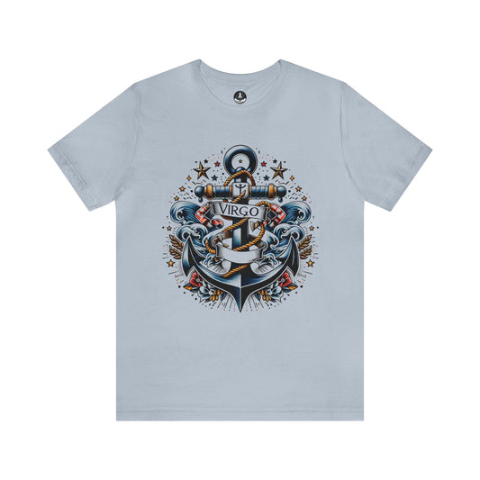 T-Shirt Light Blue / S Steadfast Seas: Nautical Virgo T-Shirt