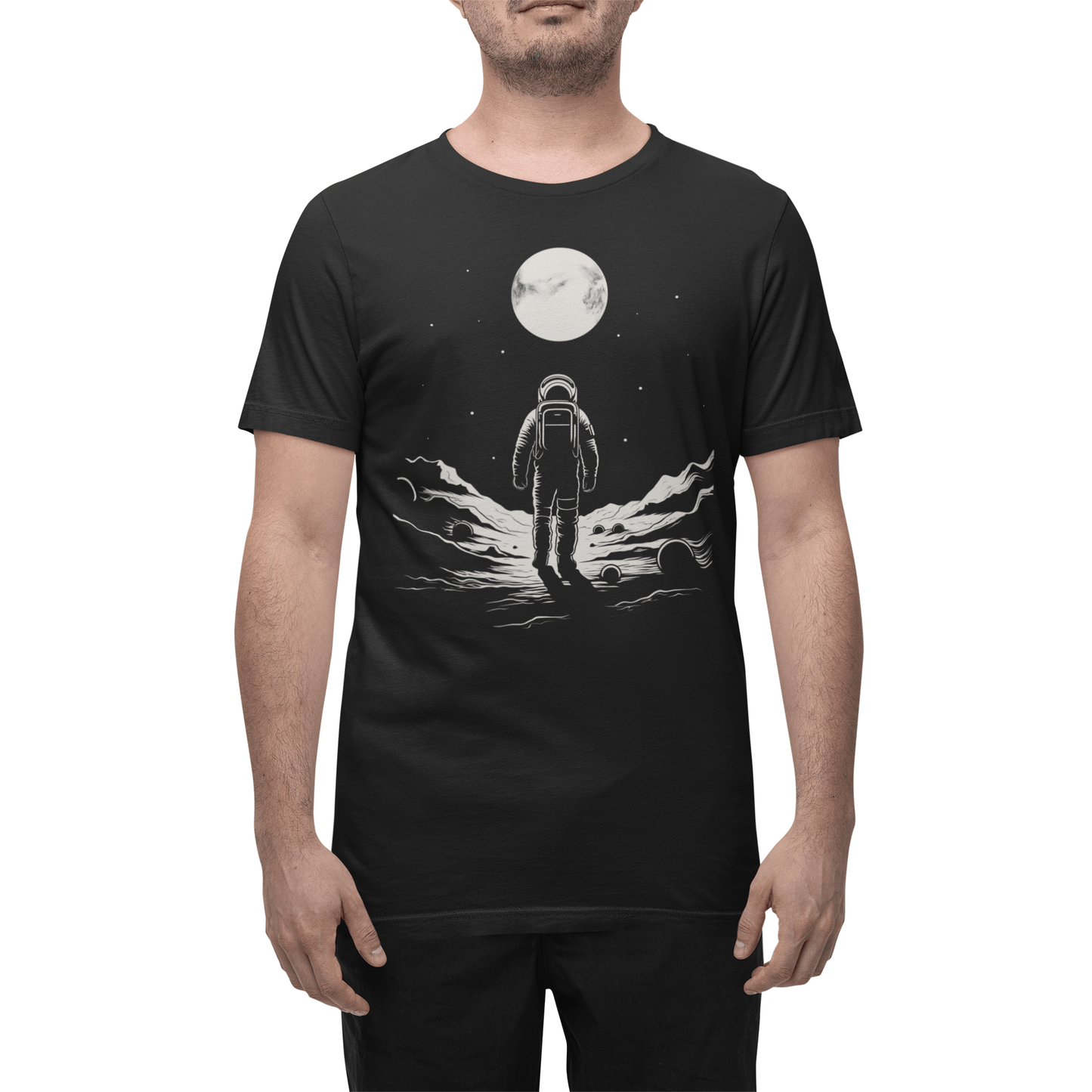 T-Shirt Lone Astronaut Moon Explorer T-Shirt