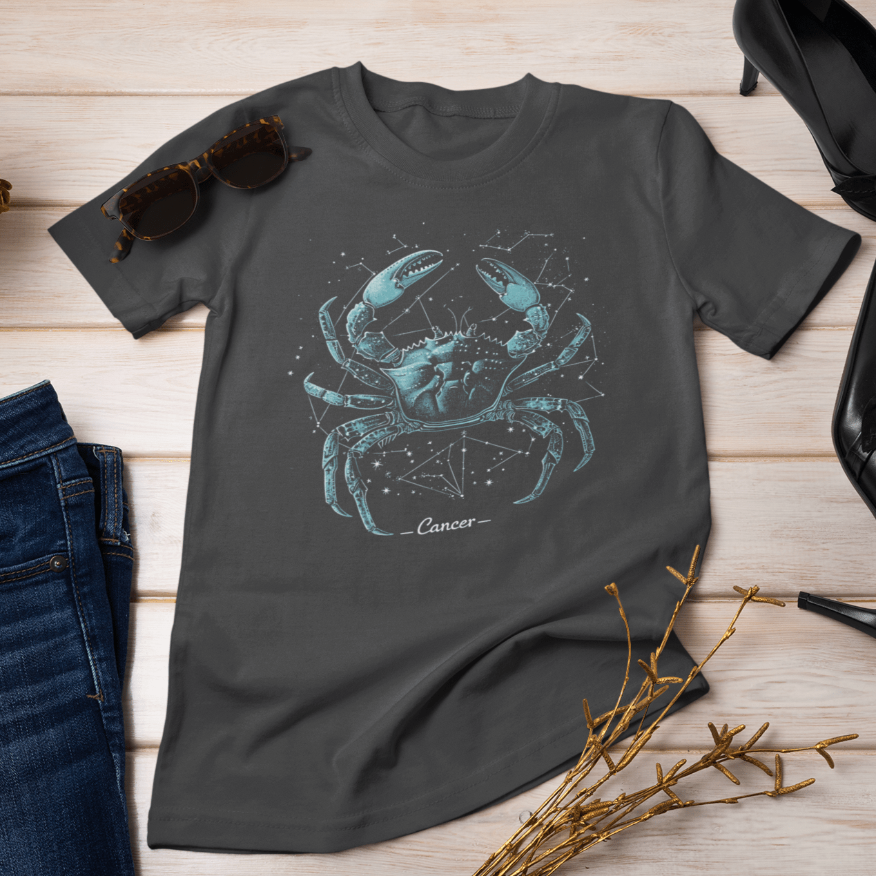 T-Shirt Lunar Embrace Cancer T-Shirt