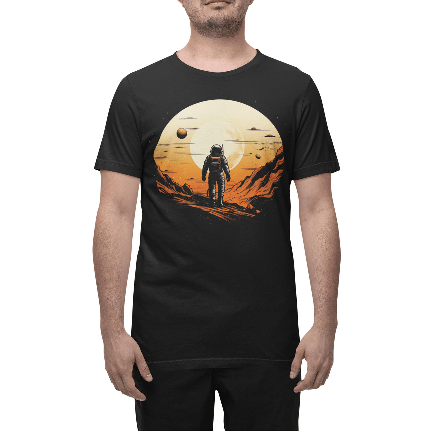 T-Shirt Lunar Explorer: Astronaut on the Moon T-Shirt