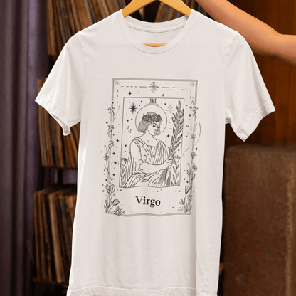 T-Shirt Maiden's Blossom: Virgo Tarot Card T-Shirt