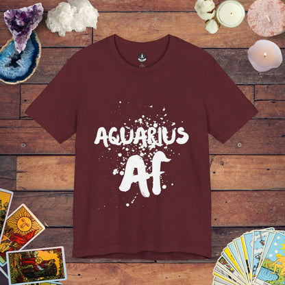 T-Shirt Maroon / S Aquarius AF T-Shirt