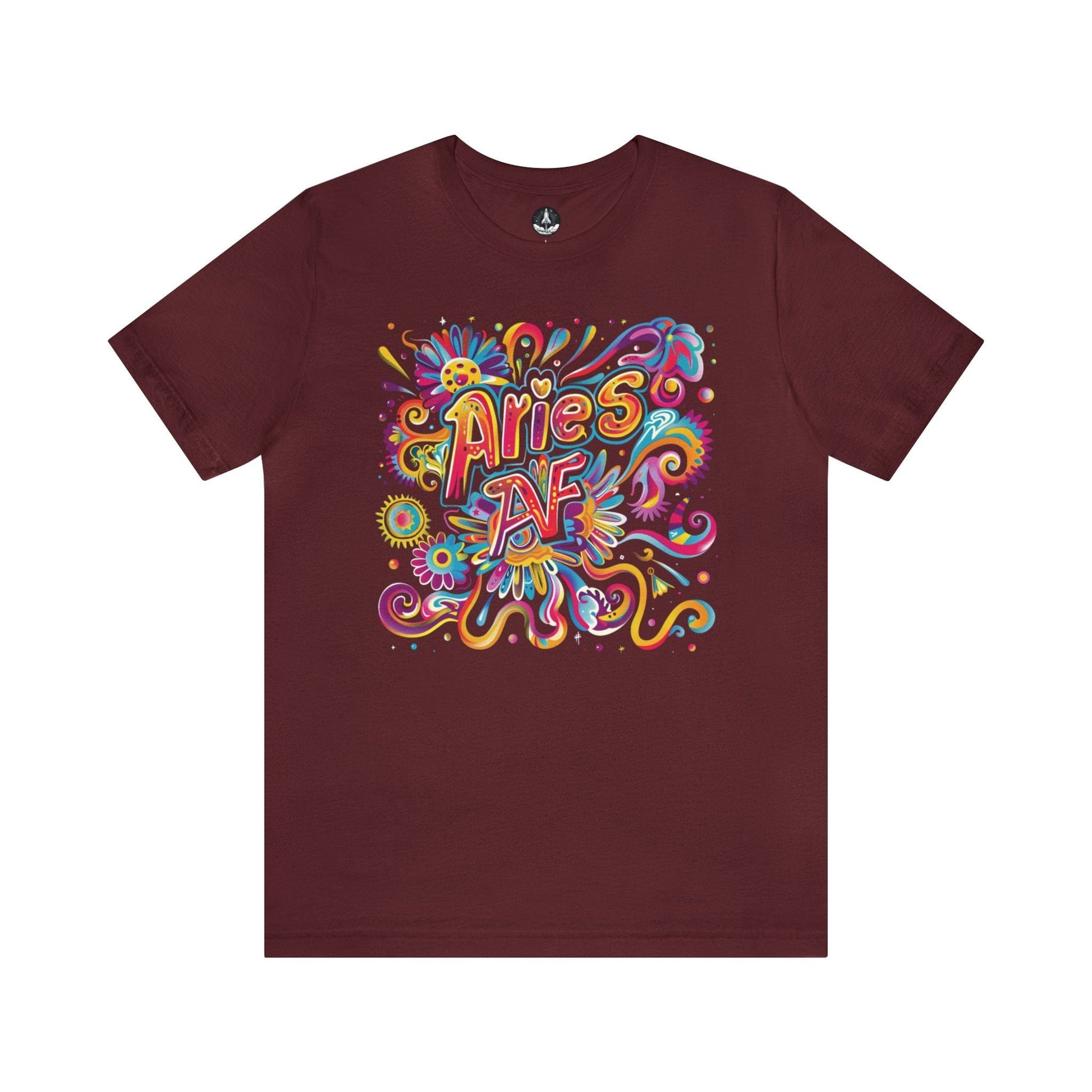 T-Shirt Maroon / S Aries Trippy AF T-Shirt