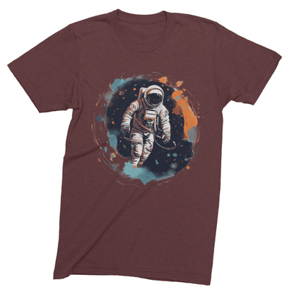 T-Shirt Maroon / S Astronaut: Cosmic Swirl T-Shirt