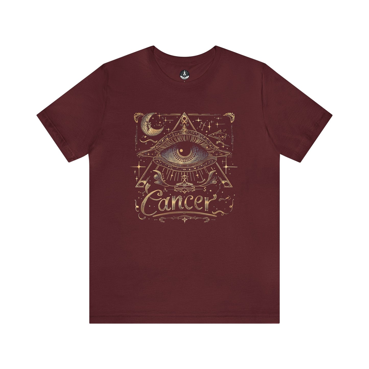 T-Shirt Maroon / S Cancer All-Seeing Eye T-Shirt: Unlock the Secrets of the Stars
