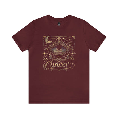 T-Shirt Maroon / S Cancer All-Seeing Eye T-Shirt: Unlock the Secrets of the Stars