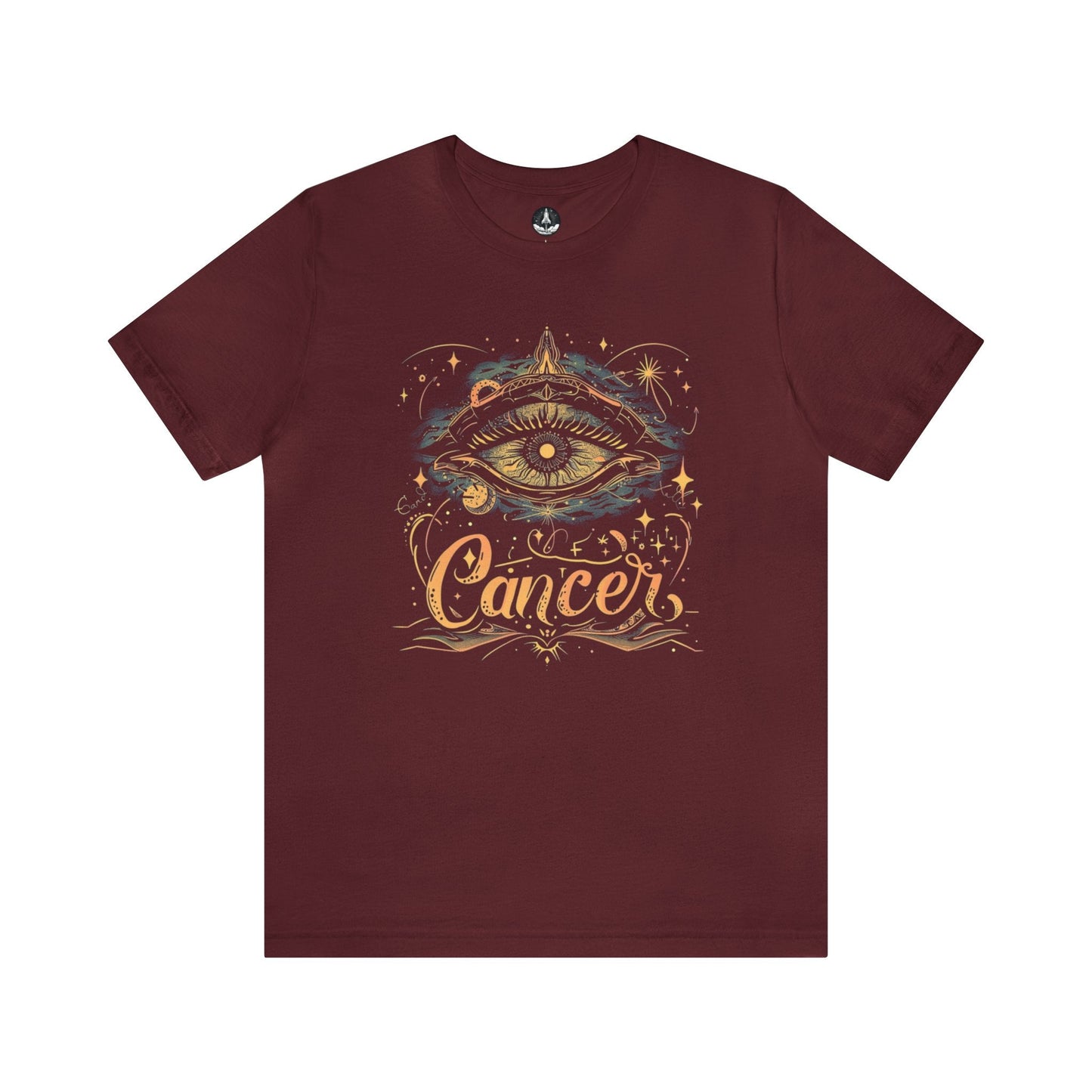 T-Shirt Maroon / S Cancer Celestial Intuition T-Shirt: Vision in the Stars