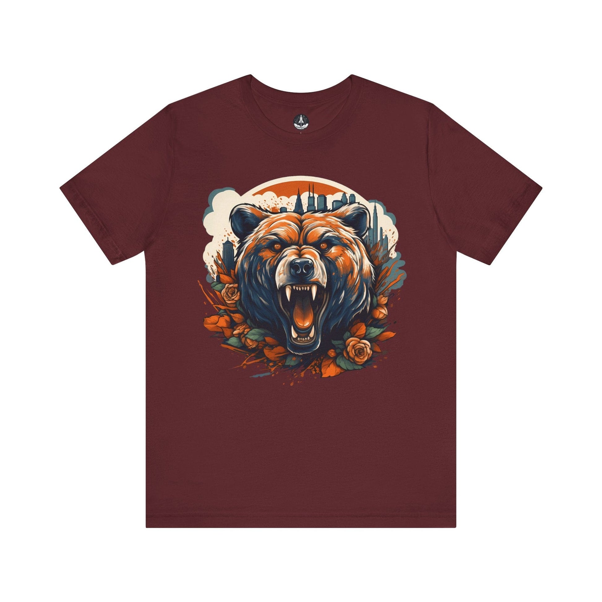 T-Shirt Maroon / S Chicago Bears Floral City T-Shirt