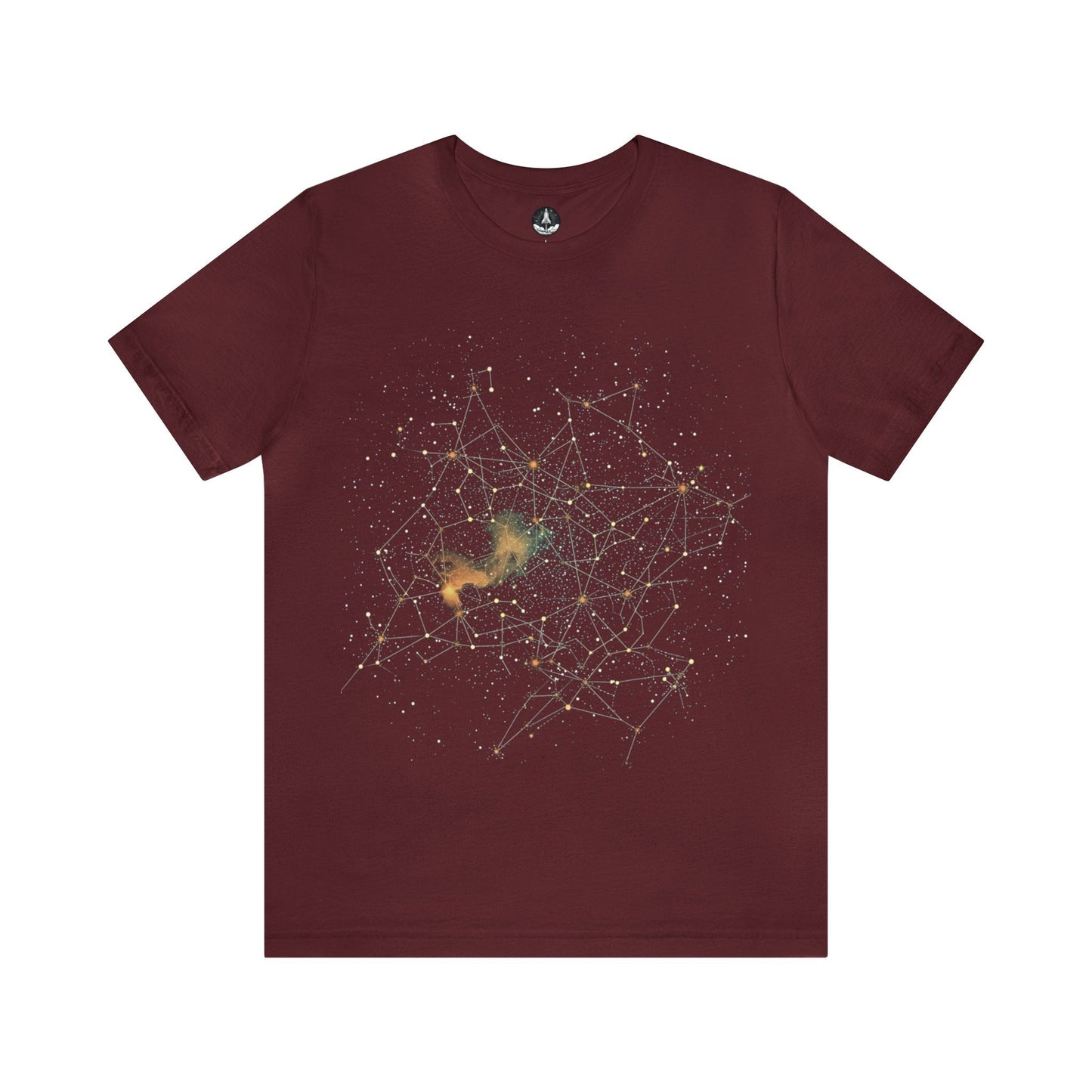 T-Shirt Maroon / S Constellation Lines T-Shirt