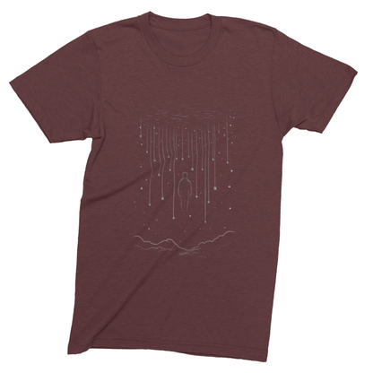 T-Shirt Maroon / S Falling Stars T-Shirt