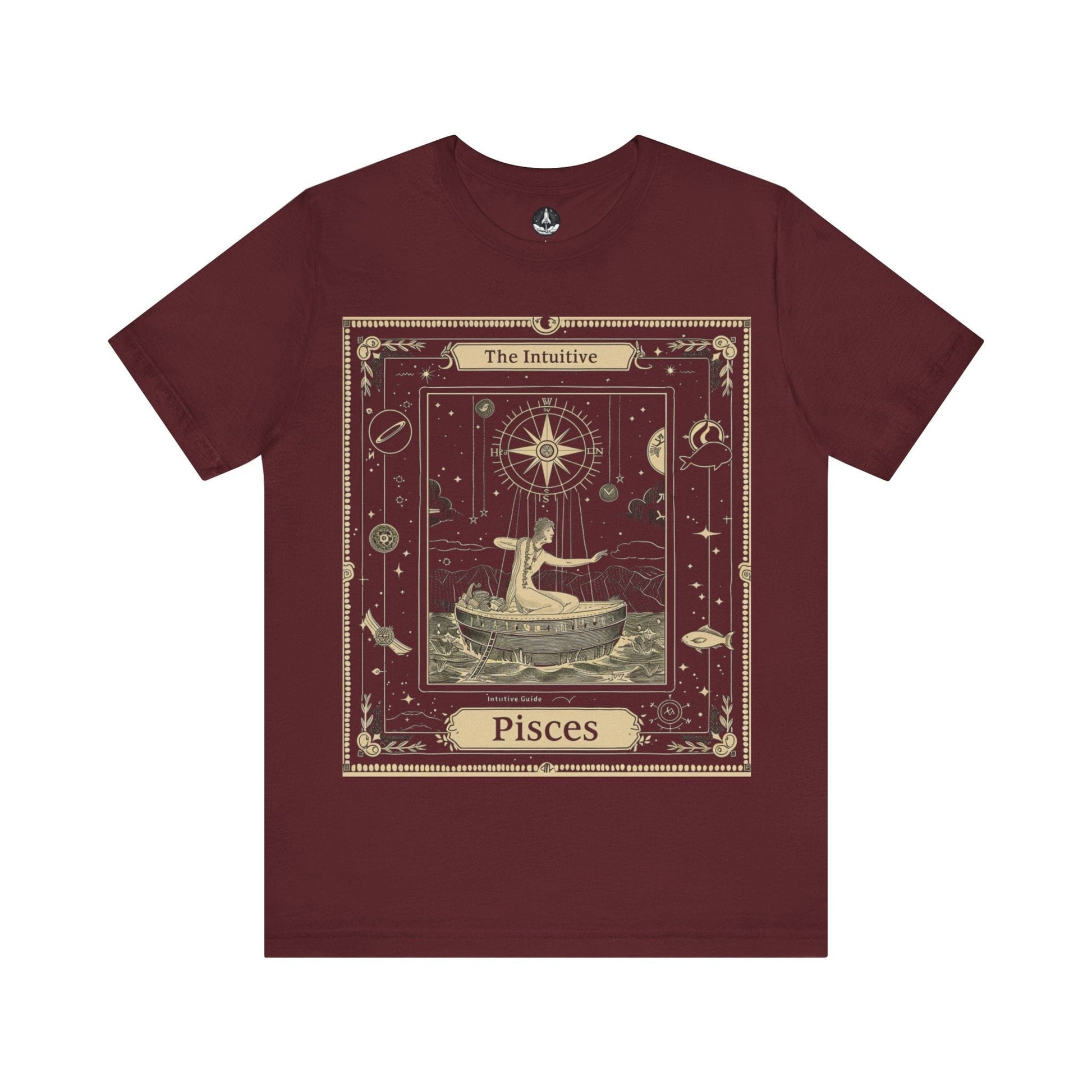 T-Shirt Maroon / S Intuitive Guide Pisces T-Shirt