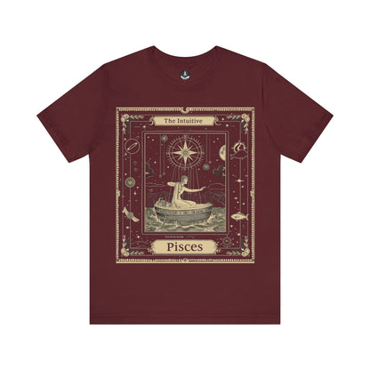 T-Shirt Maroon / S Intuitive Guide Pisces T-Shirt