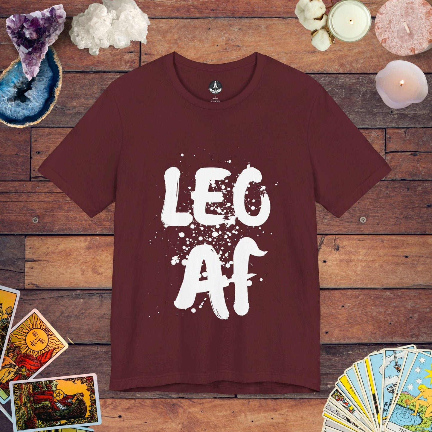 T-Shirt Maroon / S Leo AF T-Shirt