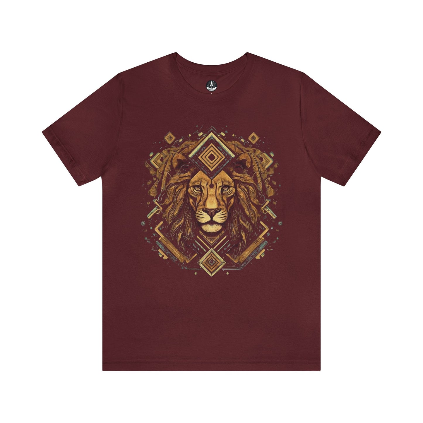 T-Shirt Maroon / S Neo-traditional Leo T-Shirt