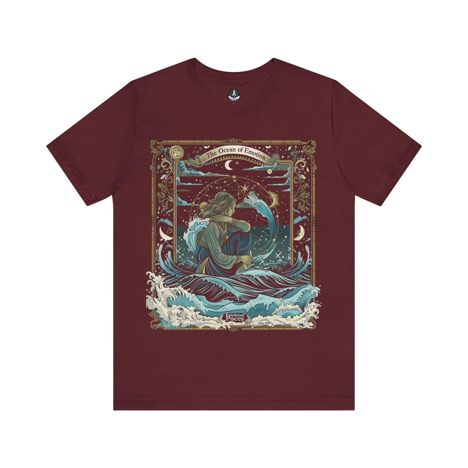 T-Shirt Maroon / S Ocean Emotion Pisces T-Shirt