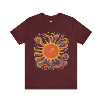 T-Shirt Maroon / S Sagittarius Sun Archer Soft T-Shirt: Aim High, Stand Out