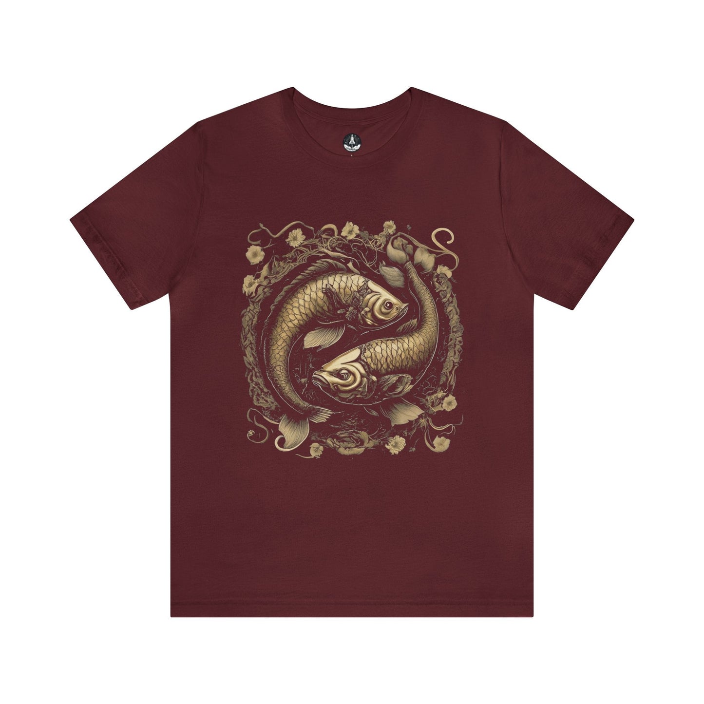 T-Shirt Maroon / S Samurai Armor Pisces T-Shirt