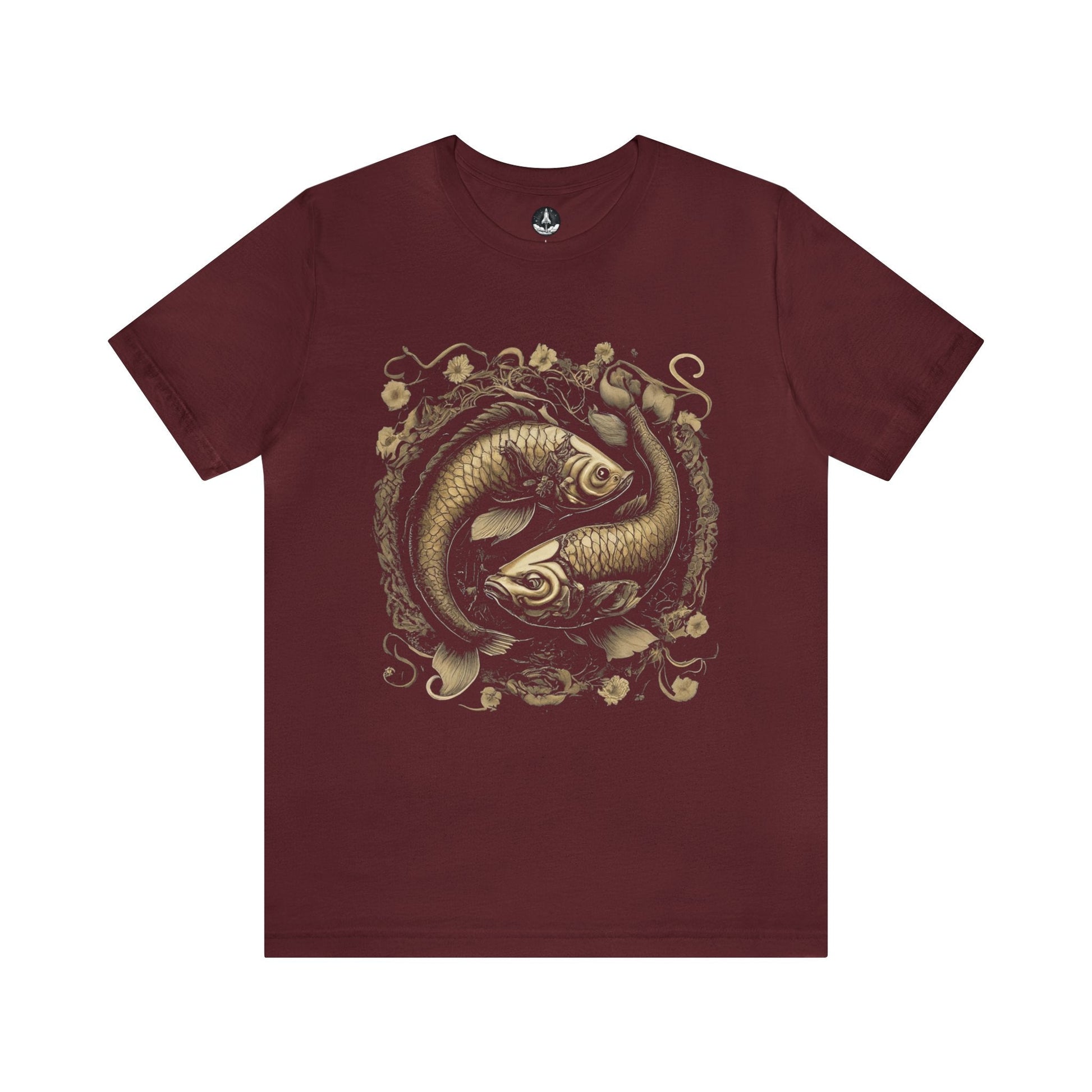 T-Shirt Maroon / S Samurai Armor Pisces T-Shirt