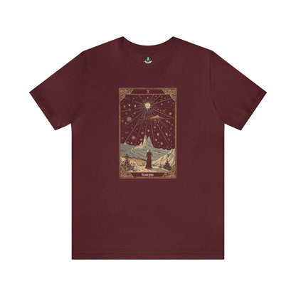 T-Shirt Maroon / S Scorpio The Ambitious Visionary T-Shirt
