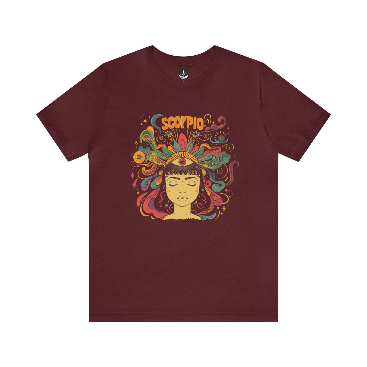 T-Shirt Maroon / S Scorpio The Intuitive Seer T-Shirt