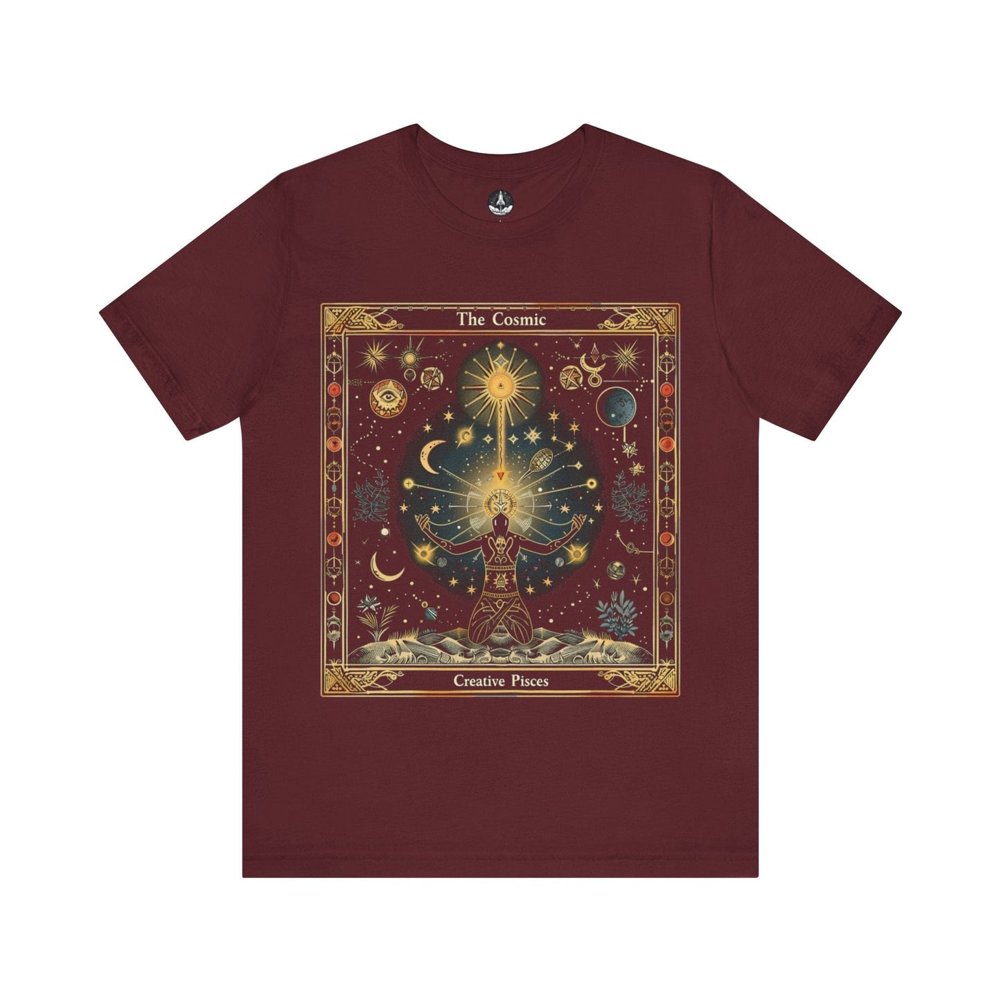 T-Shirt Maroon / S The Cosmic Creative Pisces T-Shirt