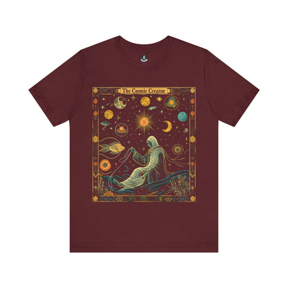 T-Shirt Maroon / S The Cosmic Creator Pisces T-Shirt