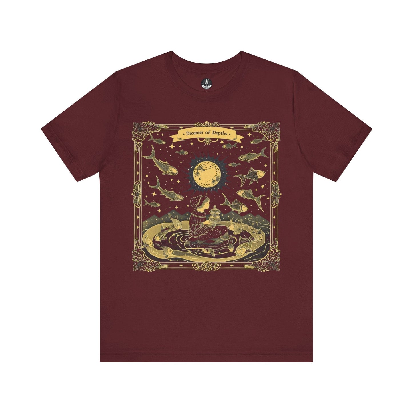 T-Shirt Maroon / S The Dreamer of the Depths Pisces T-Shirt