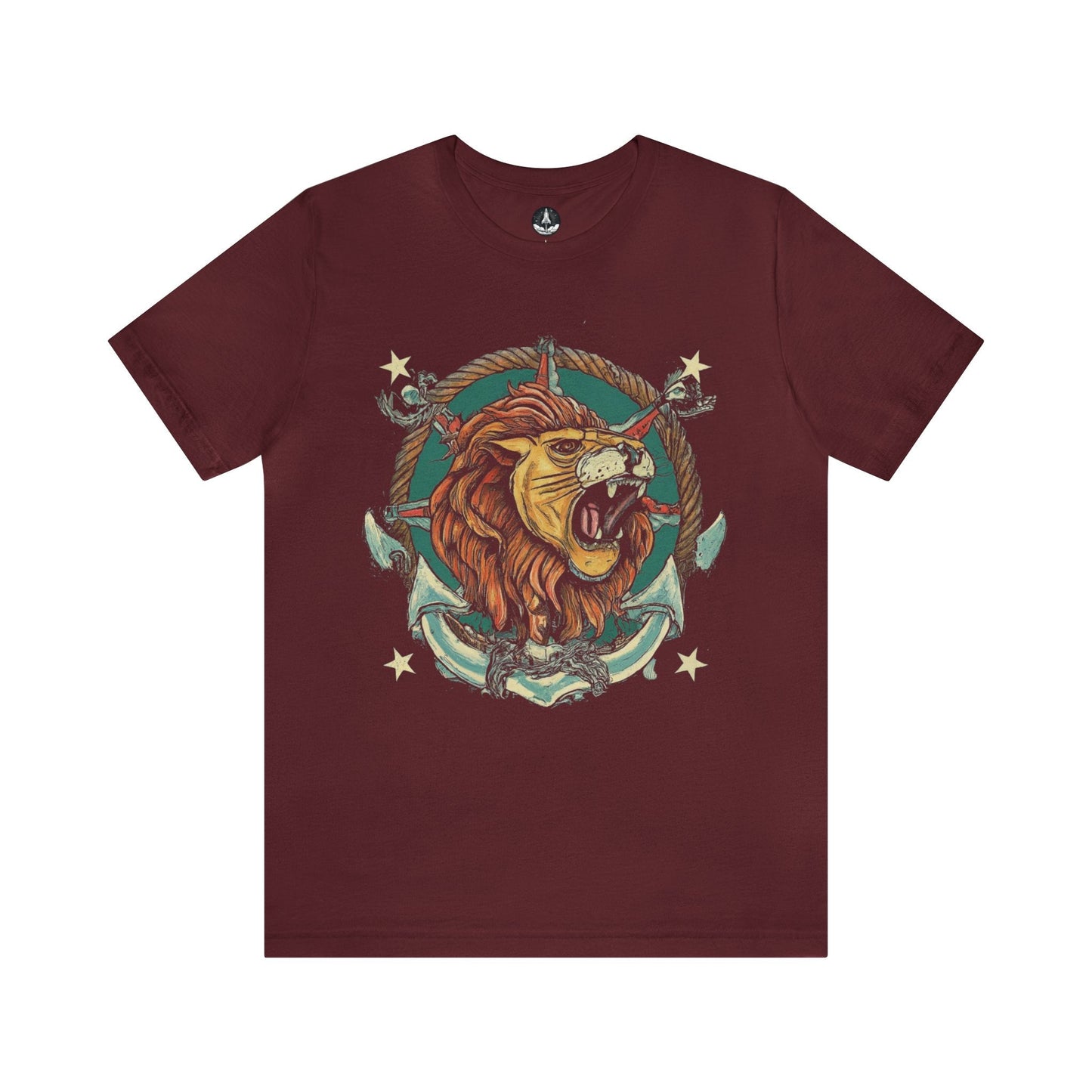 T-Shirt Maroon / S Traditional Sailor Tattoo Leo T-Shirt