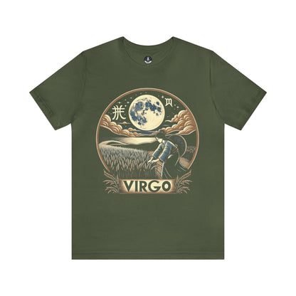 T-Shirt Military Green / S Harvest Moon Serenity: Virgo Ukiyo-e Inspired T-Shirt